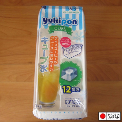 Khay đá Yukipon Cube 12 viên kèm khay trữ đá - Hàng Nội Địa Nhật Bản