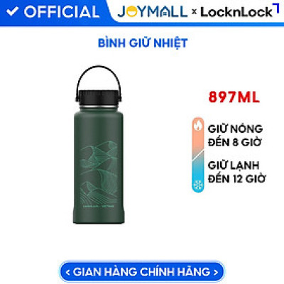 Bình giữ nhiệt LocknLock Riga Tumbler Vietnam Edition màu Xanh đen - Ruộng bậc thang LHC4160DGRN 897ml, Hàng chính hãng, có quai xách dễ dàng mang đi - JoyMall