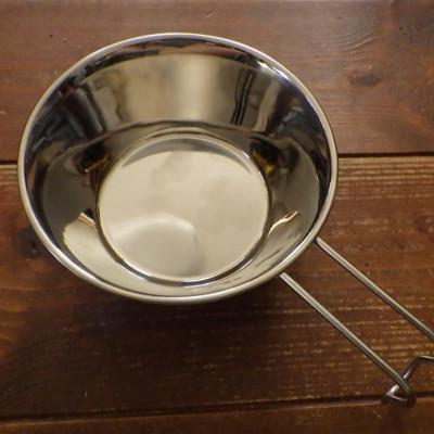 Tô inox có tay cầm Echo Metal (Φ12/ Φ13/ Φ16cm) - Hàng nội địa Nhật Bản