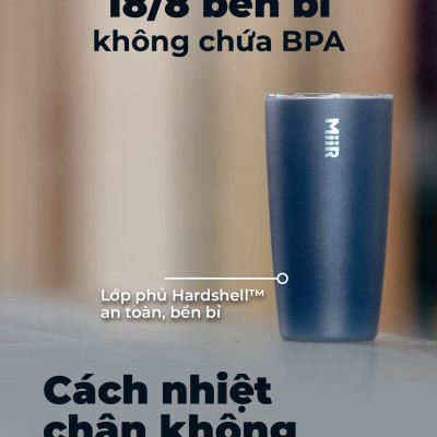 Ly cốc giữ nhiệt MiiR Tumbler nắp trượt thương hiệu Mỹ nhập khẩu chính hãng