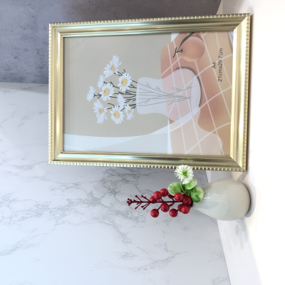 Khung ảnh A4 - khung bằng khen A4 - kiểu classic hoa văn nổi họa tiết đơn giản, khung ảnh phong cách Nhật Bản màu sắc nhẹ nhàng sang trọng 