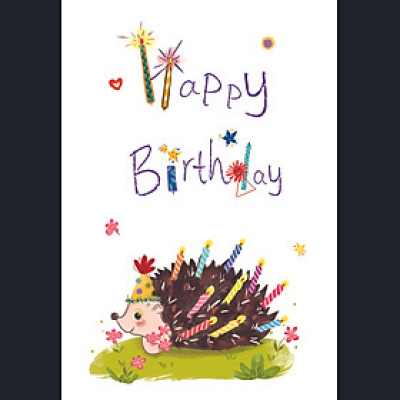 Thiệp sinh nhật Nhím