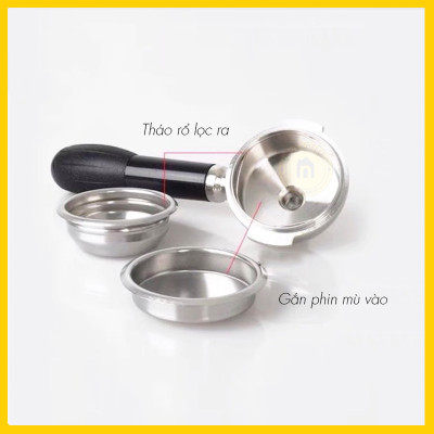 Phin mù vệ sinh cho máy Gaggia, Welhome, Barsetto