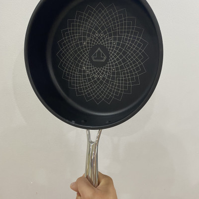 Chảo inox 3 lớp liền đáy chống dính Ultra Titanium Sunhouse STI18-26M - Hàng chính hãng