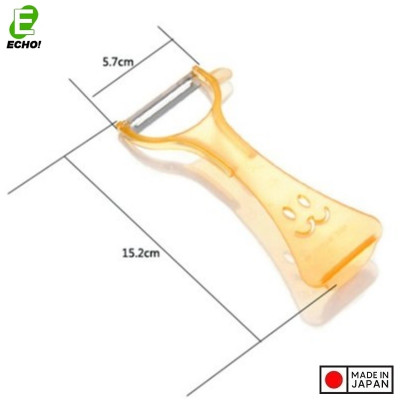 Dụng cụ gọt vỏ trái cây lưỡi bằng thép sắc bén Echo Rappy Peeler - Hàng nội địa Nhật Bản | Made in Japan