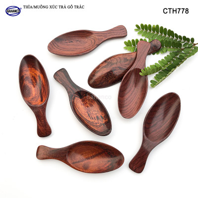 Muỗng xúc trà gỗ trắc siêu sạch (HAHANCO) Hữu dụng cho bạn mỗi khi thưởng trà - CTH778