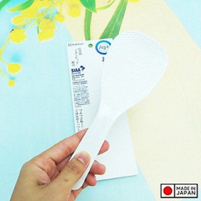 Muôi xới cơm ion bạc kháng khuẩn, có tính chịu lực cao, bền chắc cho thời gian sử dụng lâu dài - nội địa nhật Bản 