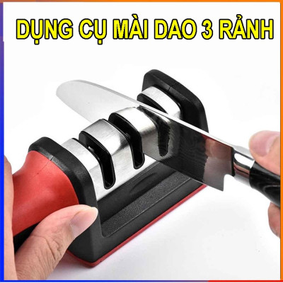 Dụng Cụ Mài Dao Kéo 3 Cấp Độ Cầm Tay Mài Dao Nhanh Bén Siêu Tiện Lợi