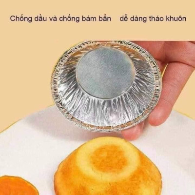  Set 100c Bát Giấy Bạc Dùng Nướng Bánh, Làm Bánh, Đựng Đồ Nướng Tiện Dụng