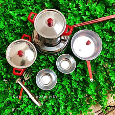 Bộ Đồ Chơi Nấu Ăn Bằng Nhôm Dày - Dụng cụ Mô hình nhà bếp nhà bếp như thật. Chuyên phục vụ Sp Gia dụng, Khuôn làm bánh,