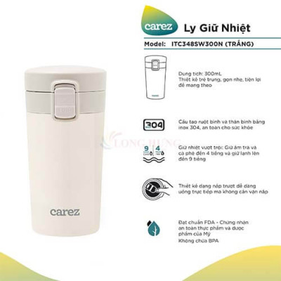 Ly giữ nhiệt Carez 300ml ITC348S - Hàng chính hãng