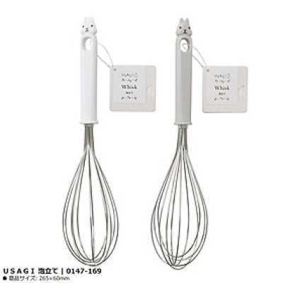 Dụng cụ đánh trứng tạo bọt Echo Usagi 26.5cm - Hàng nội địa Nhật Bản nhập khẩu chính hãng