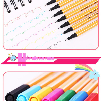 Combo bút kim STABILO Point 88 0.4mm (PT88) - Hộp thiếc 66 màu (PT8866M)