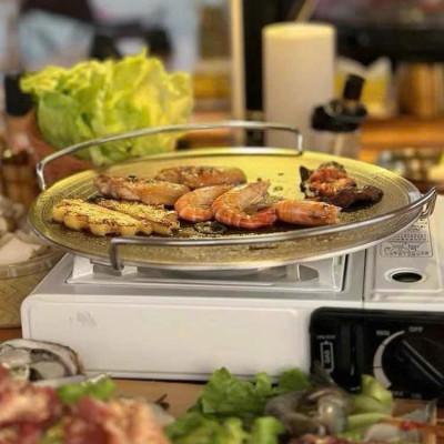 Chảo nướng Inox 3 lớp đúc liền khối chống dính Blackcube Plus 34cm