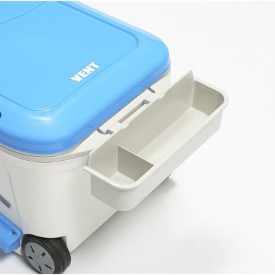 Thùng đá giữ nhiệt đa năng Sanka Vent 50L, tay cầm thu~kéo gọn nhẹ bằng nhôm chống gỉ sét cho phép di chuyển dễ dàng - nội địa Nhật Bản 