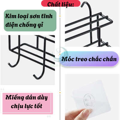 Giá treo dao kéo và dụng cụ nhà bếp dán tường không khoan- Kệ treo đồ nhà bếp đa năng chống rỉ sét - Kệ dán tường treo dao muỗng tiện lợi- Giá đỡ dụng cụ bếp bằng kim loại sơn tĩnh điện- Kệ nhà bếp treo tường chịu lực cao
