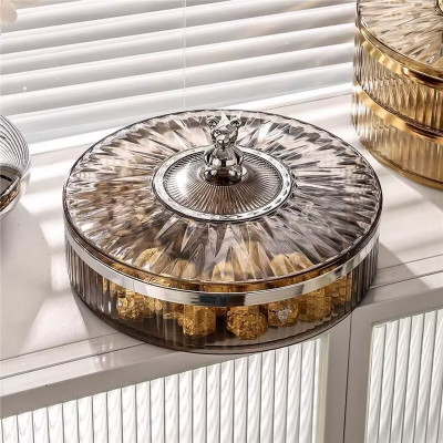 Khay mứt tết gấu bearbrick nhựa acylic trong suốt phong cách bắc âu - khay mứt 2 tầng - HÀNG CHÍNH HÃNG MINIIN