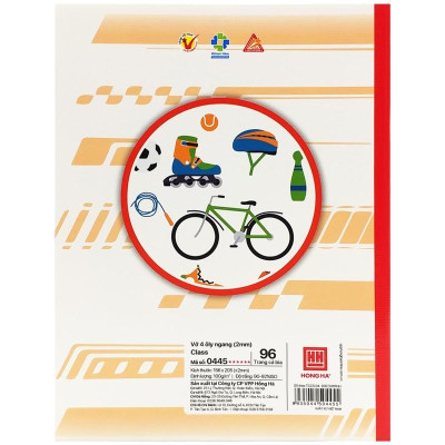 Combo 5 Vở 4 Ly Ngang 96 Trang 100gsm Class Refesh - Hồng Hà 0445 (Mẫu Màu Giao Ngẫu Nhiên)