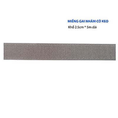 Miếng dán xé băng dính gai nhám có keo bản 2.5cm*5m, tách lẻ -(velcro tape/ khóa nhám)