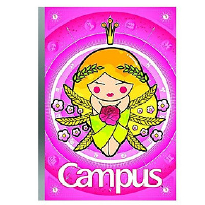 Vở Campus B5 Kẻ Ngang Có Chấm Smart 200 Trang - NB-BSMA200 (Lốc 5 Cuốn) - Mẫu 1
