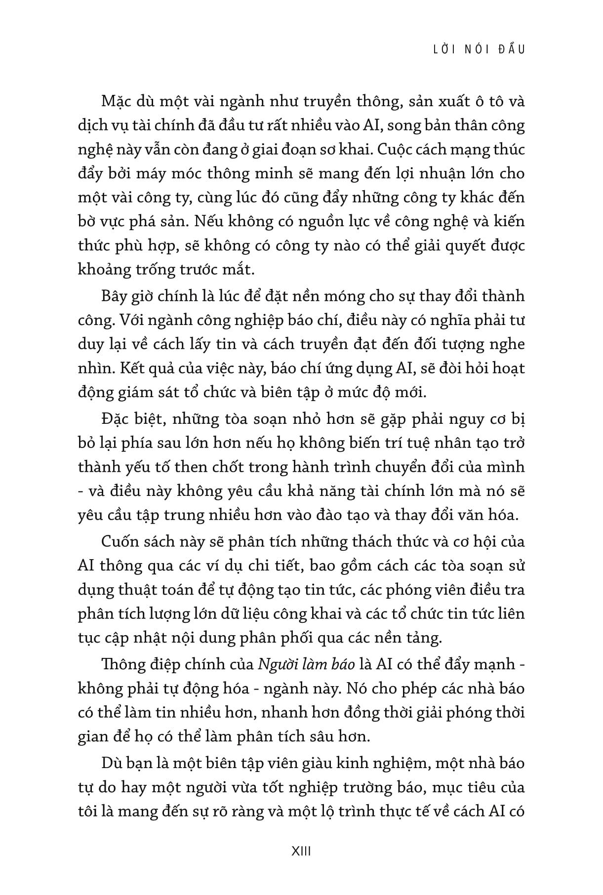 Sách - Người Làm Báo - Trí Tuệ Nhân Tạo Và Tương Lai Của Báo Chí