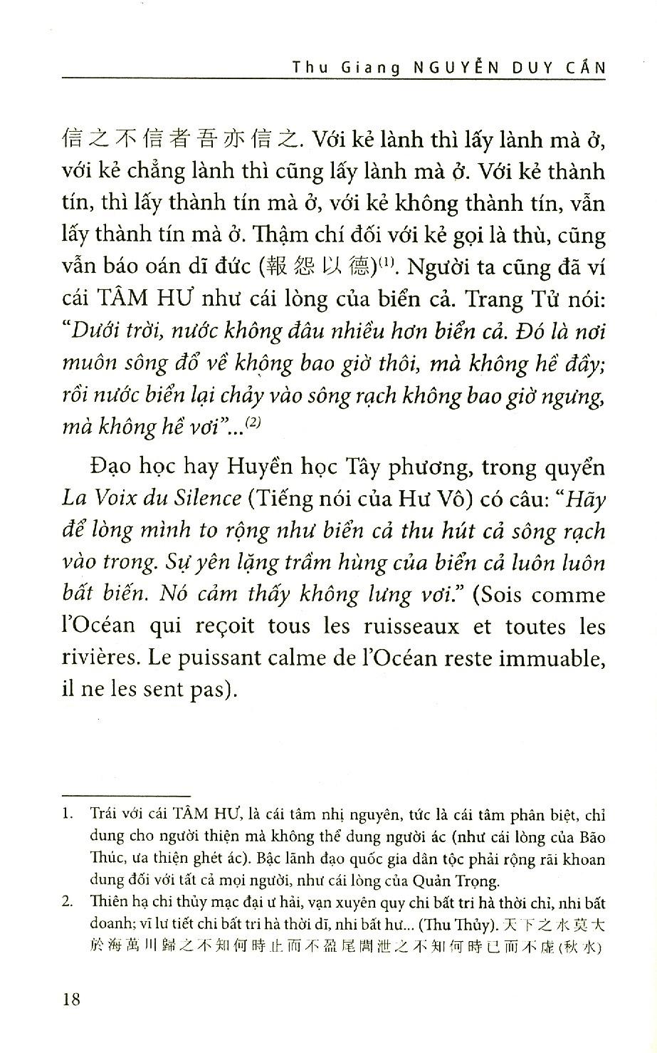 Tinh Hoa Đạo Học Đông Phương (Thu Giang Nguyễn Duy Cần ) (Tái Bản)