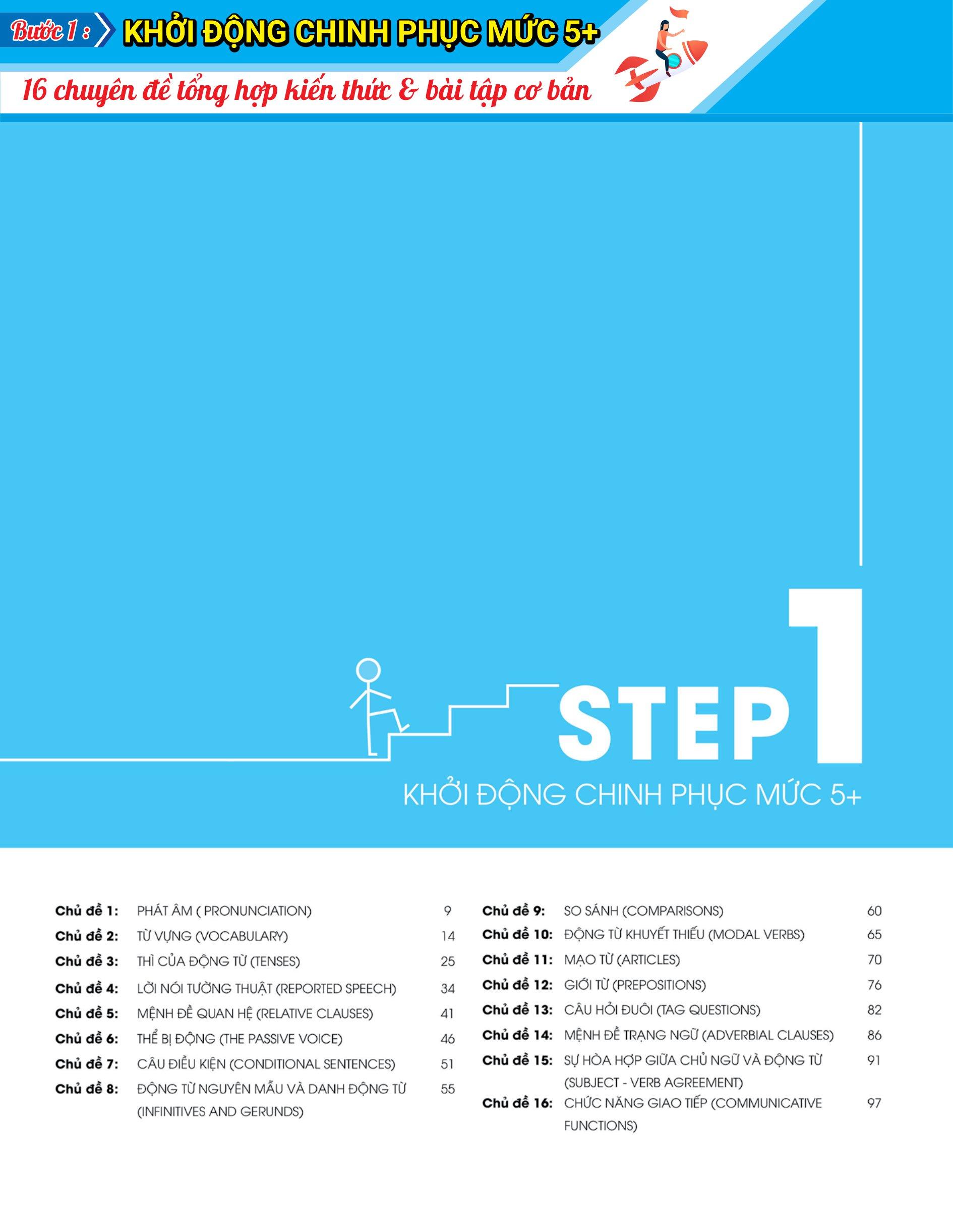Combo 3 Step - Tiết Lộ Bí Quyết 3 Bước Đạt Điểm 8+ Toán - Văn - Anh