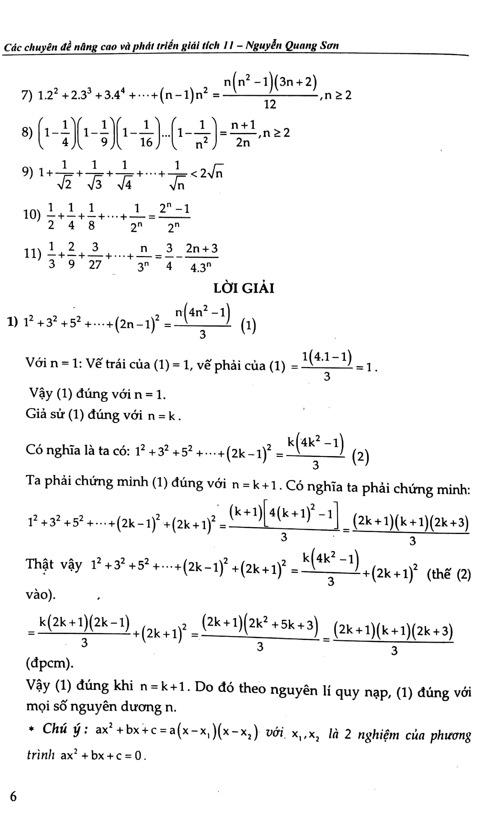 Các Chuyên Đề Nâng Cao Và Phát Triển Giải Tích 11 (Tập 2)