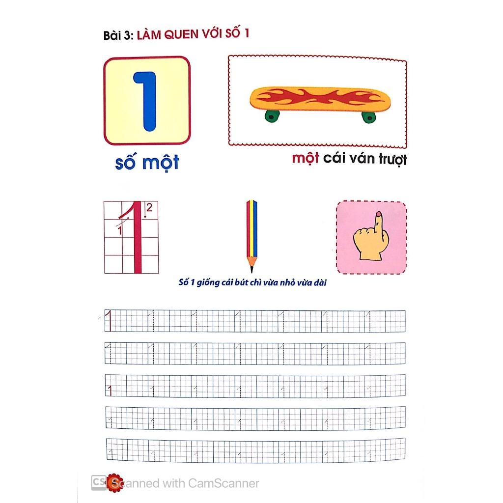 Hành Trang Cho Bé Vào Lớp 1 - Vở Bé Học Toán - Dành Cho Trẻ 5-6 Tuổi - Bản Quyền