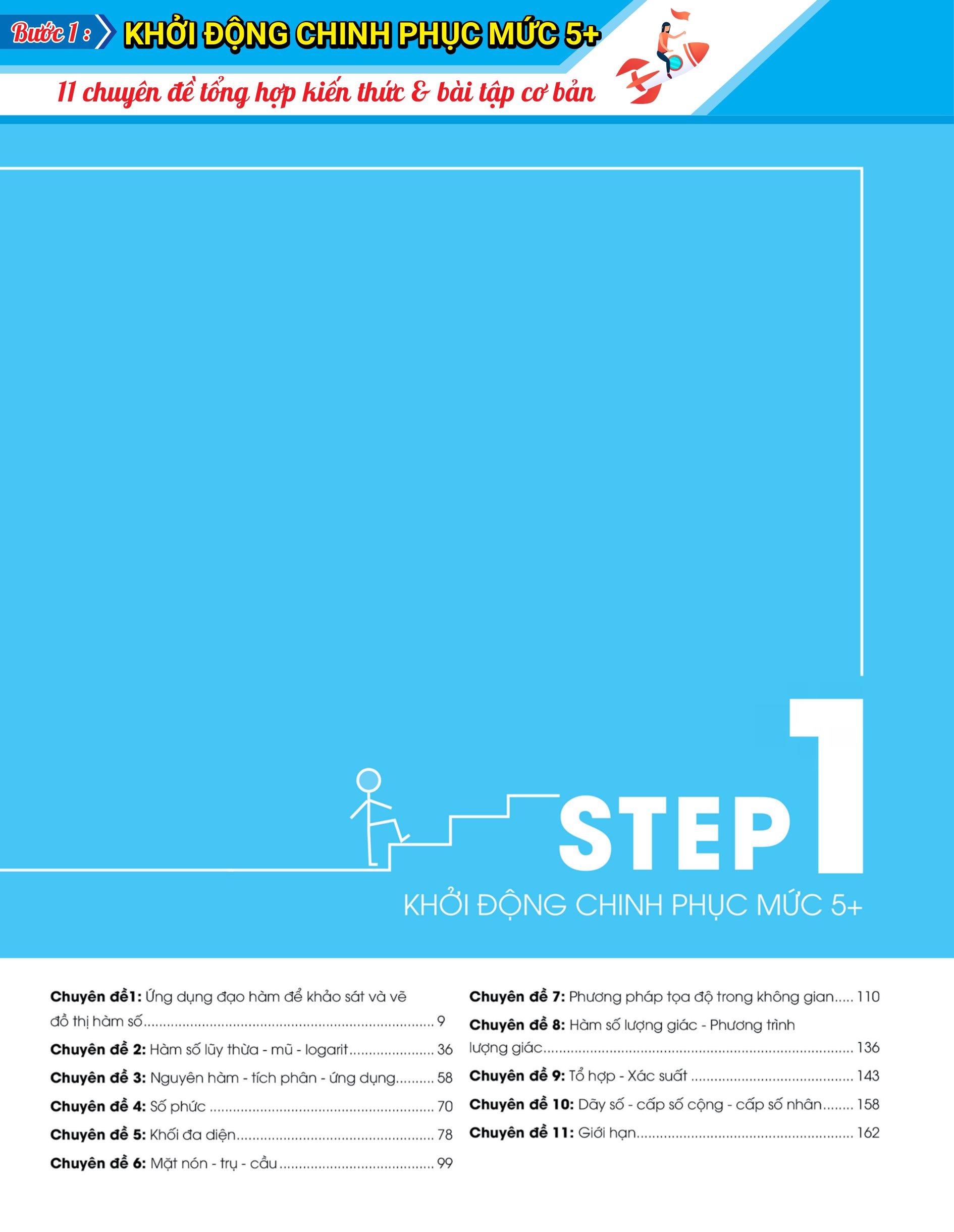 Combo 3 Step - Tiết Lộ Bí Quyết 3 Bước Đạt Điểm 8+ Toán - Văn - Anh