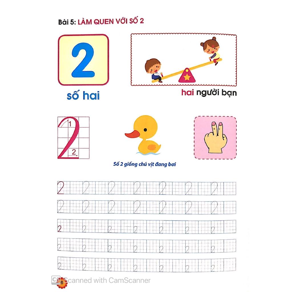 Hành Trang Cho Bé Vào Lớp 1 - Vở Bé Học Toán - Dành Cho Trẻ 5-6 Tuổi - Bản Quyền