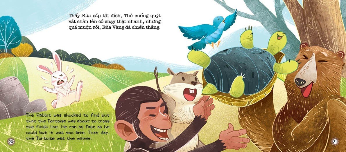 Bộ 6 sách - Truyện Ngụ Ngôn Song Ngữ Anh - Việt Cho Bé