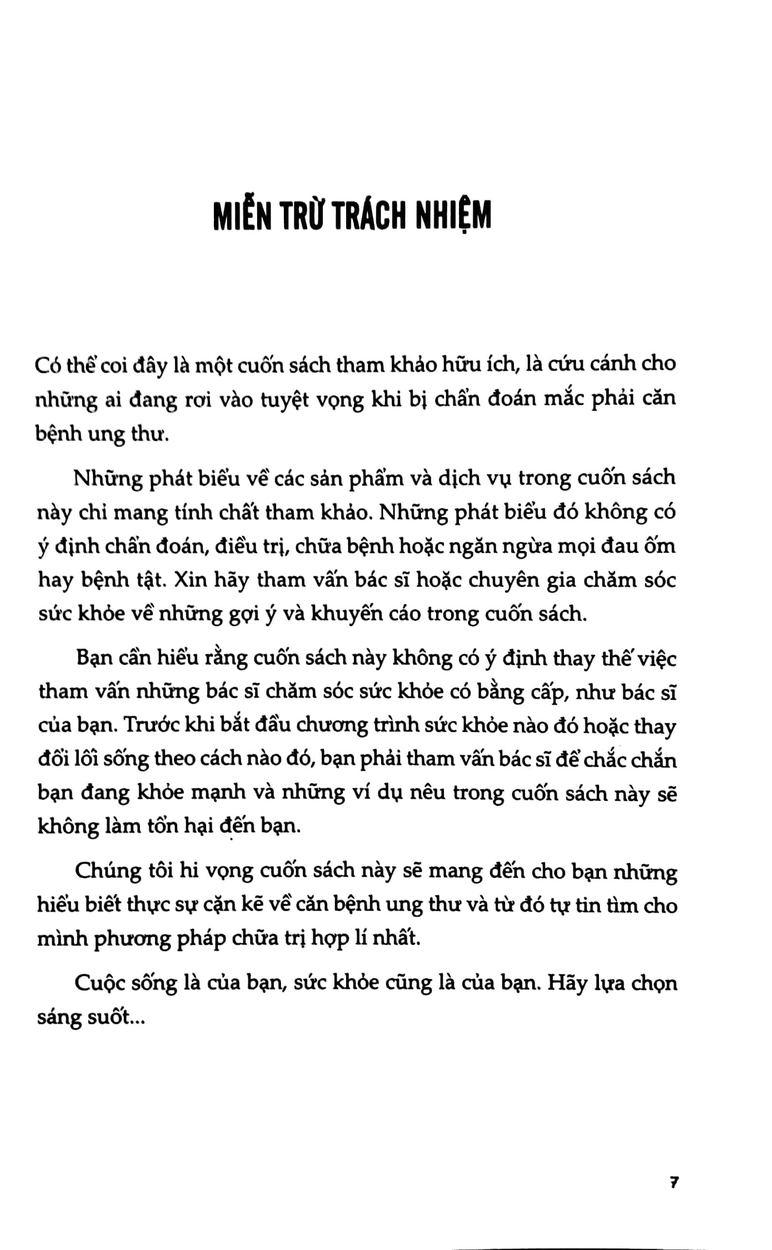 Phòng Và Chữa Bệnh Ung Thư Theo Phương Thức Tự Nhiên (Tái Bản 2023)