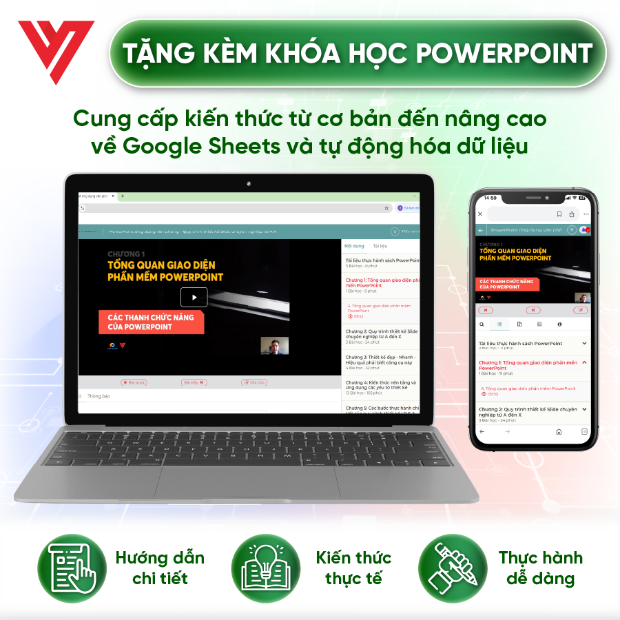 Combo 6 Sách Excel - Word - PowerPoint - Google Sheets - 150 Thủ Thuật - Power Query Kèm Khoá Học Video ĐÀO TẠO TIN HỌC