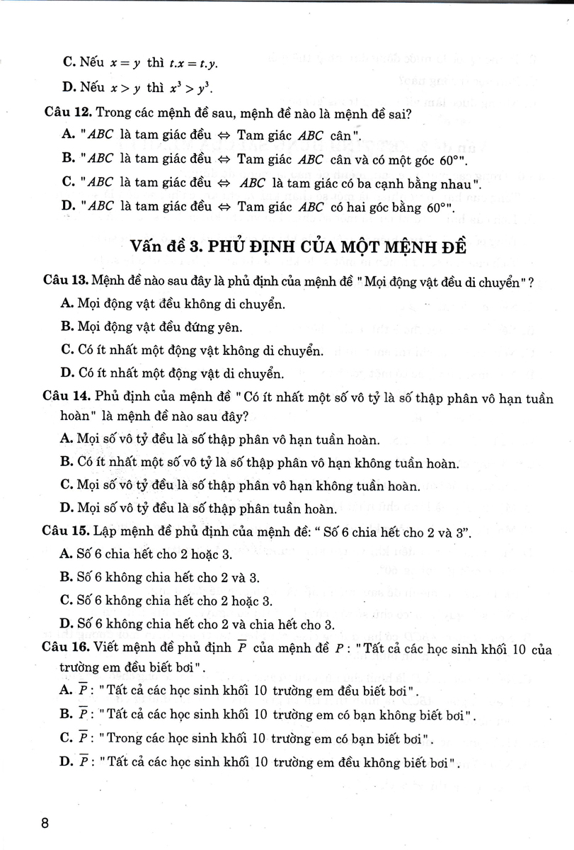 Sách tham khảo- Câu Hỏi Và Bài Tập Trắc Nghiệm Toán 10 (Dùng Chung Cho Các Bộ SGK Hiện Hành) -HA