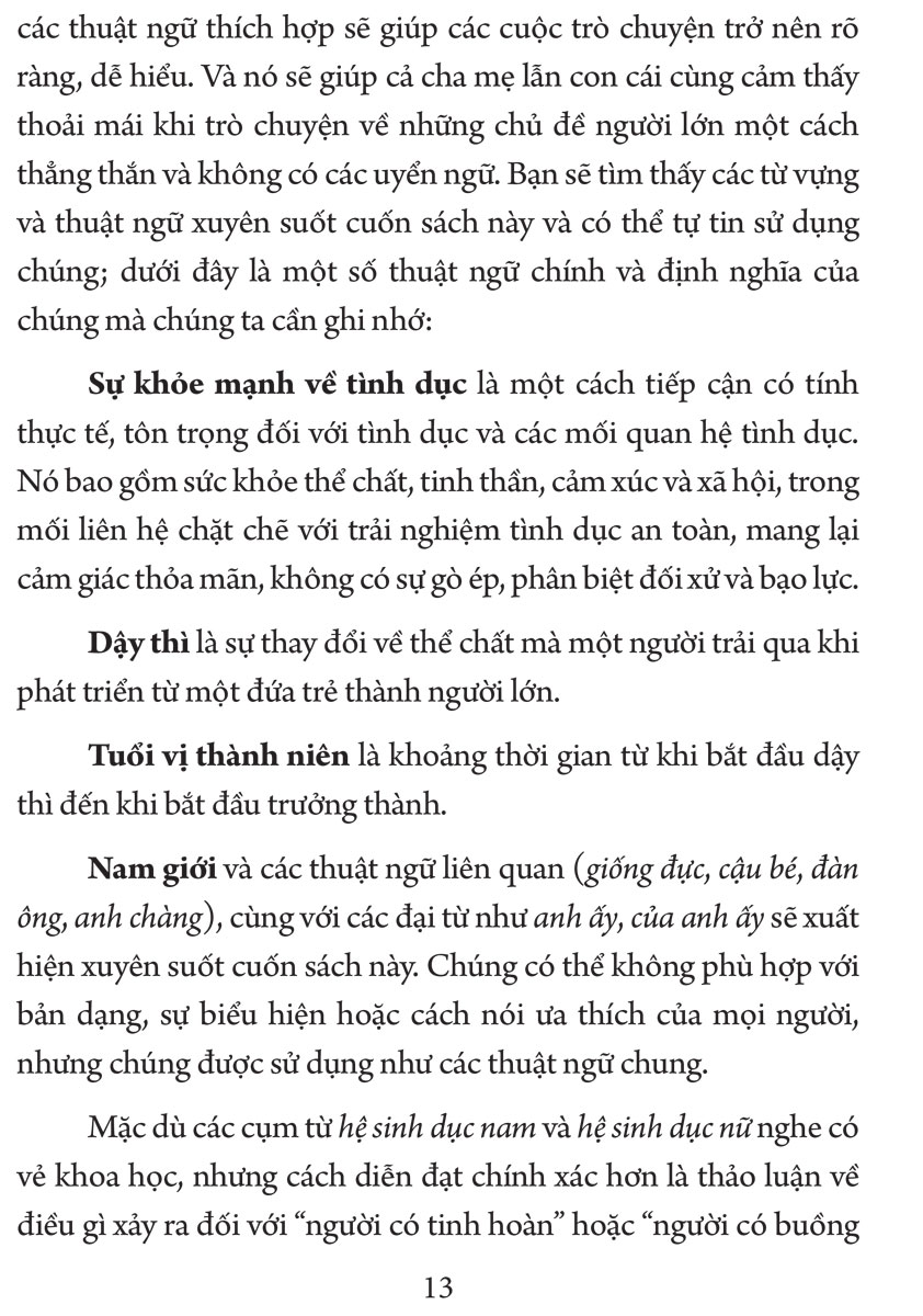 Giáo Dục Giới Tính Cho Con Trai - ML