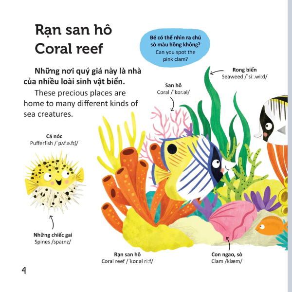 Thư Viện Từ Vựng Đầu Đời Cho Bé - Động Vật Dưới Biển - Under The Sea!