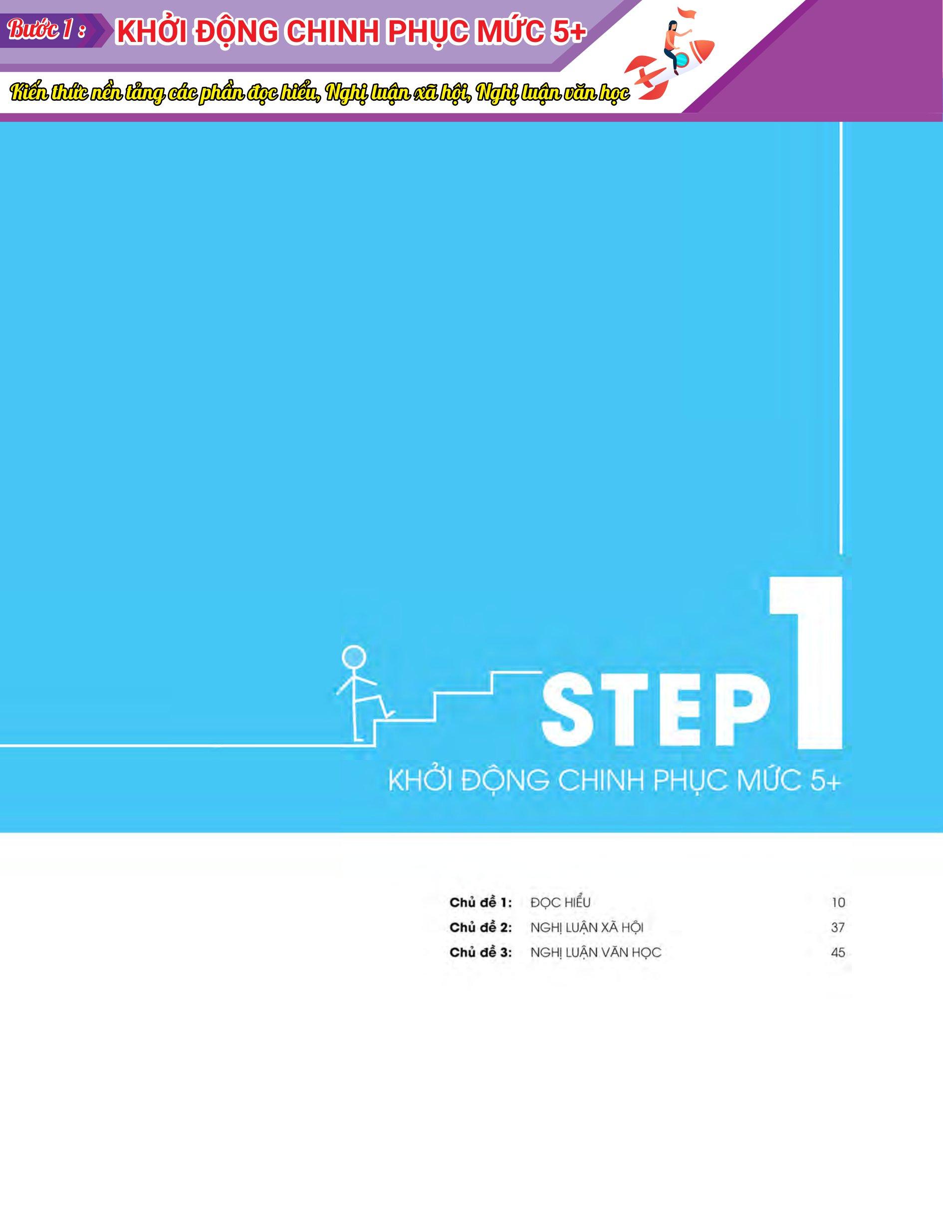 Combo 3 Step - Tiết Lộ Bí Quyết 3 Bước Đạt Điểm 8+ Toán - Văn - Anh