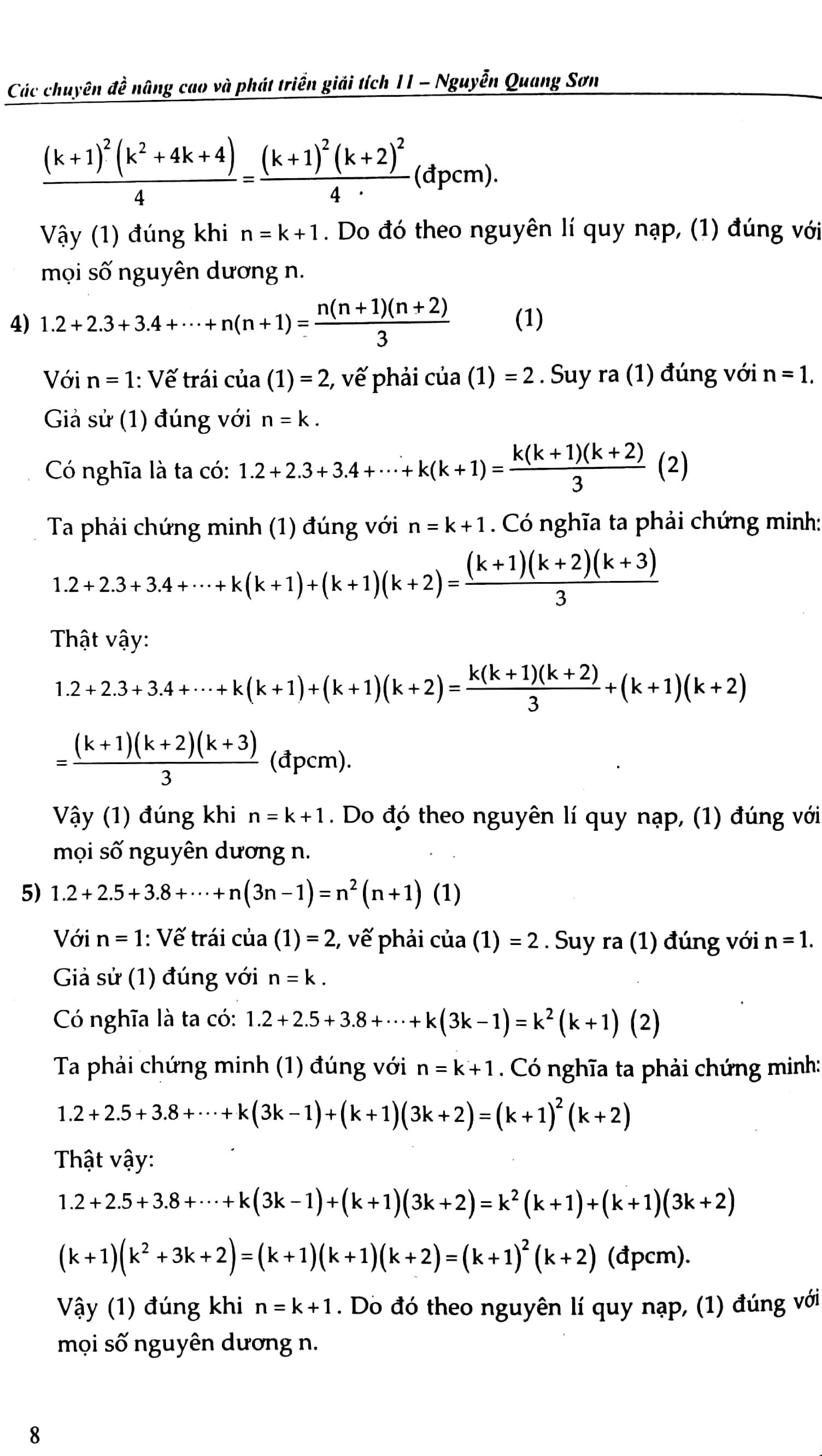 Các Chuyên Đề Nâng Cao Và Phát Triển Giải Tích 11 (Tập 2)