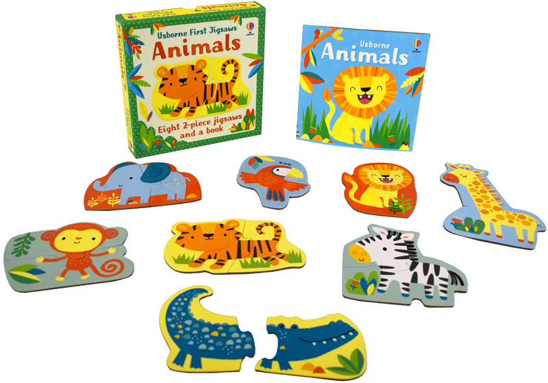 Sách thiếu nhi tiếng Anh: Usborne First Jigsaws: Animals