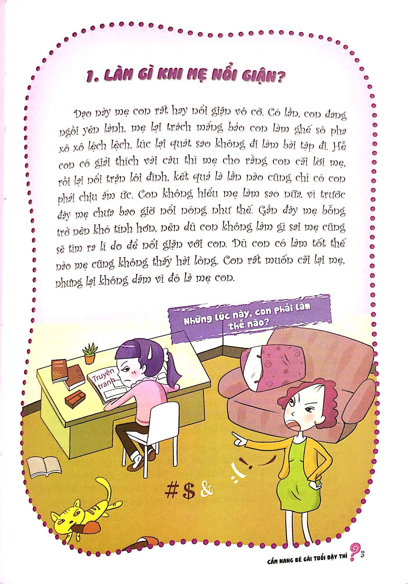 Cẩm Nang Bé Gái Tuổi Dậy Thì - Quyển 2: Tất Tần Tật Khúc Mắc Đều Có Lời Giải (Tái Bản 2019)