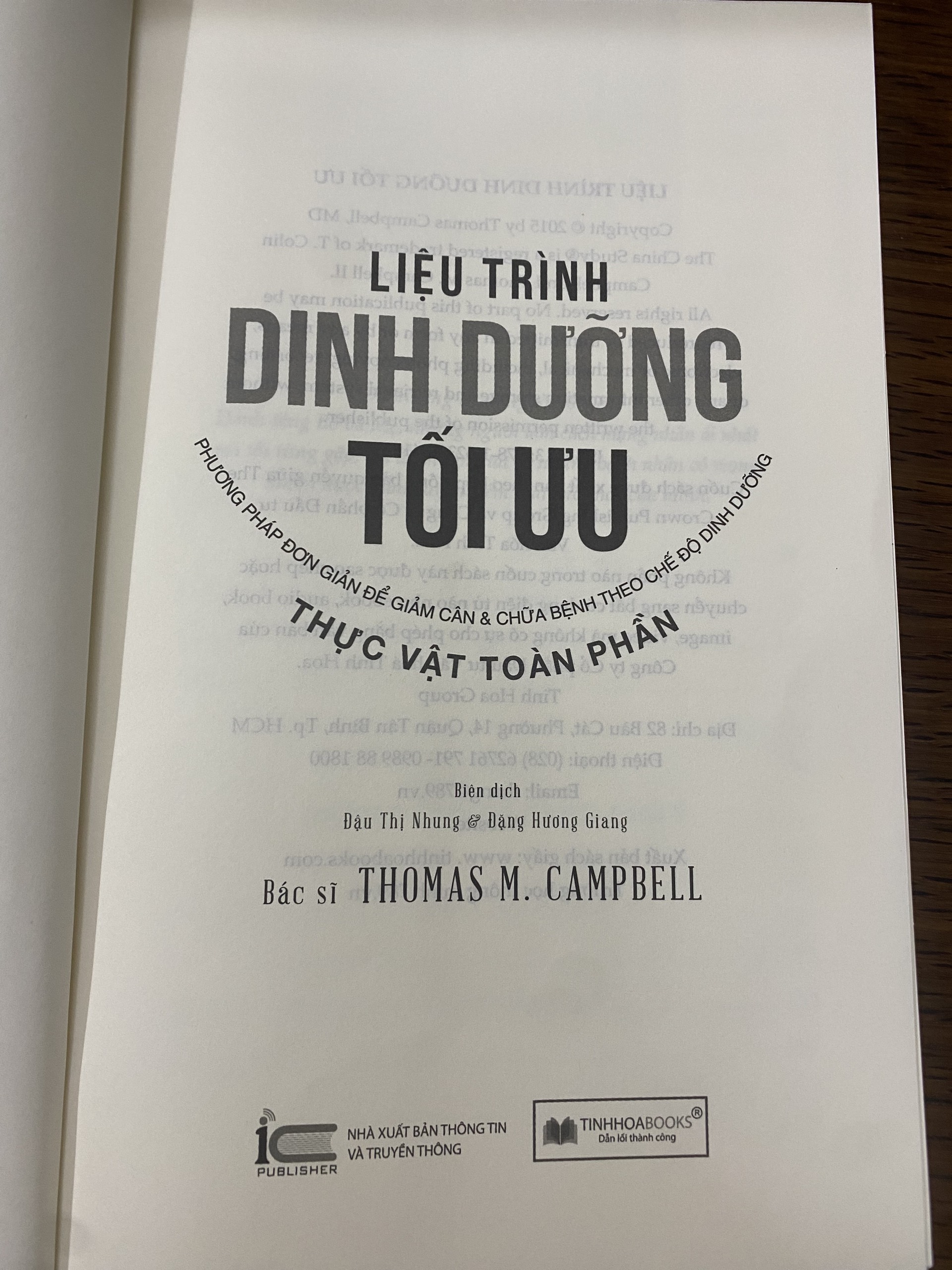 Liệu Trình Dinh Dưỡng Tối Ưu - Phương Pháp Đơn Giản Để Giảm Cân & Chữa Bệnh Theo Chế Độ Dinh Dưỡng Thực Vật Toàn Phần