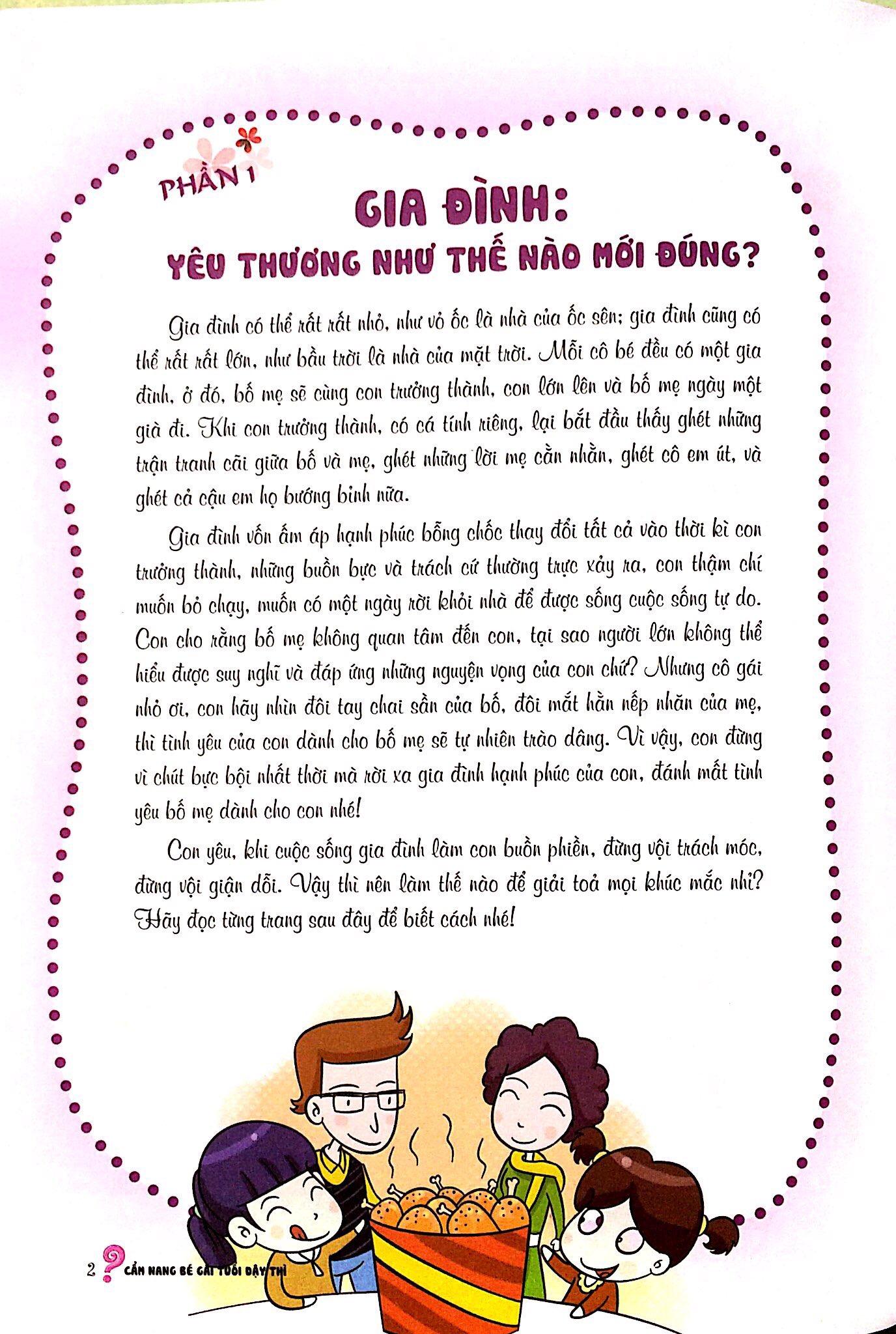 Cẩm Nang Bé Gái Tuổi Dậy Thì - Quyển 2: Tất Tần Tật Khúc Mắc Đều Có Lời Giải (Tái Bản 2019)