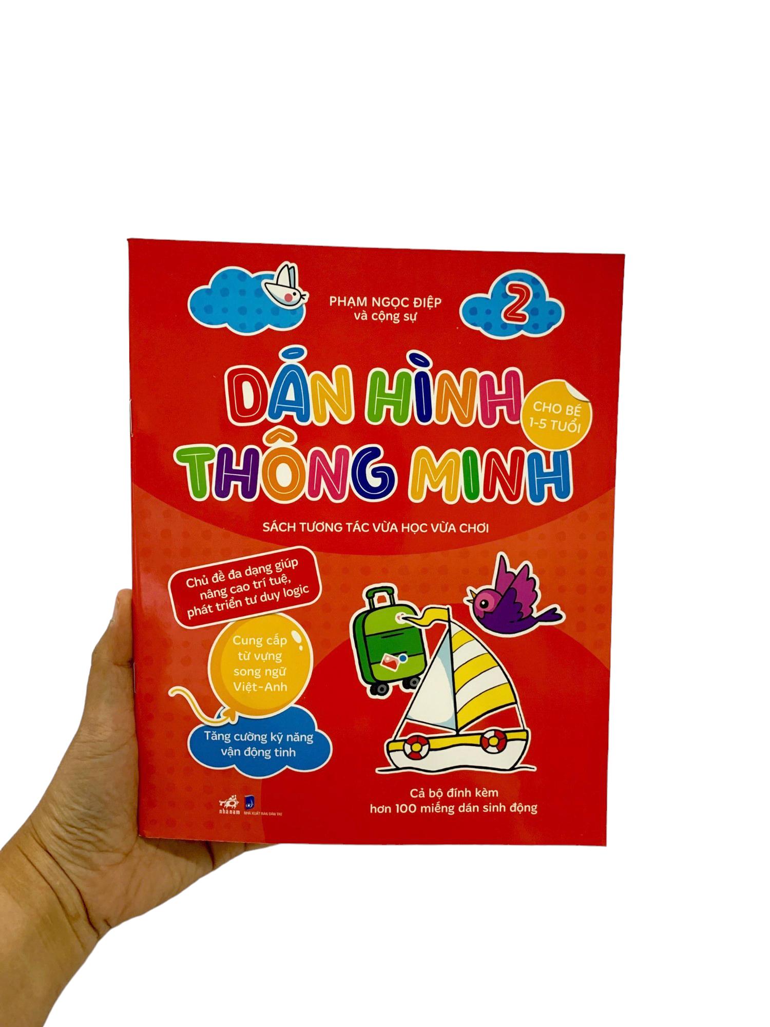 Dán Hình Thông Minh - Sách Tương Tác Vừa Học Vừa Chơi - Tập 2 (Dành Cho Bé 1-5 Tuổi)