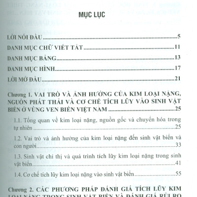 Cơ Chế Tích Luỹ Kim Loại Nặng Trong Một Số Loài Sinh Vật Biển Và Giải Pháp An Toàn Thực Phẩm (Bộ Sách Chuyên Khảo Biển Và Công Nghệ Biển) (Bìa Cứng) 