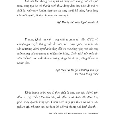 Sách: Sáng Tạo - Phương Thức Làm Việc Và Sinh Tồn trong Tương Lai