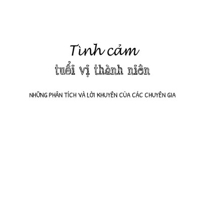 Tình Cảm Tuổi Vị Thành Niên