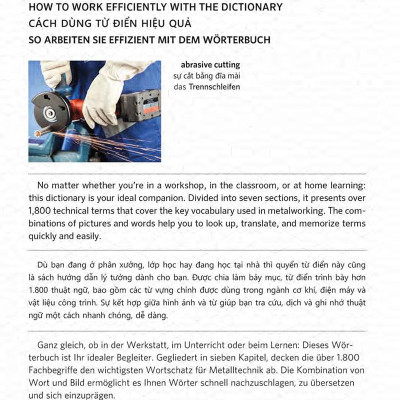 Từ Điển Bằng Hình Ngành Cơ Khí, Điện Máy Và Vật Liệu Công Trình Anh - Việt - Đức