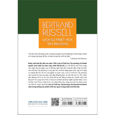 Sách Tôn Giáo: Lịch Sử Triết Học Tây Phương (History Of Western Philosophy) - Bertrand Russell