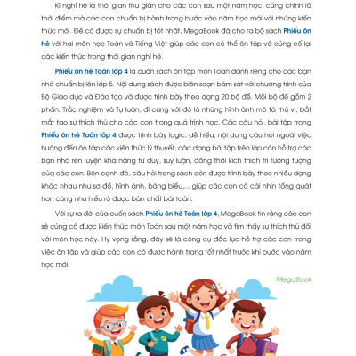 Sách - Phiếu Ôn Hè Toán Lớp 4